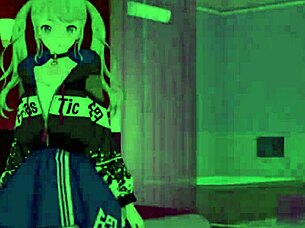 Hatsune Miku from Vivid Bad Squad feels intense emotions during sex in Project Sekai Vocaloid hentai