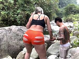 Asian stepson gets a rough and wild blowjob from his mom