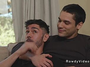 Black Hunk Dominates White Roommate