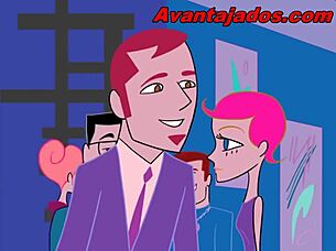 i'm a cartoon gay guy partying with sex