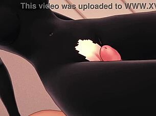 Novia Se Viste Por Completo De Enderman Para Jugar En Su Cama Hentai 3d Minecraft.