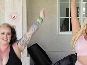 bbc trainer's monster cock sucked by blonde bbws