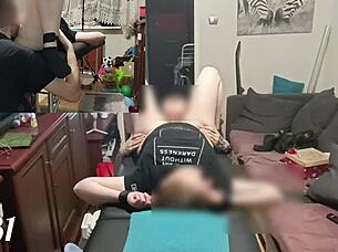 tied up and fucked hard on massage table