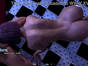 18-letna punca poskusi analni seks prvič v 3D hentai Santa County.