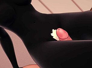 Novia Se Viste Por Completo De Enderman Para Jugar En Su Cama Hentai 3d Minecraft.