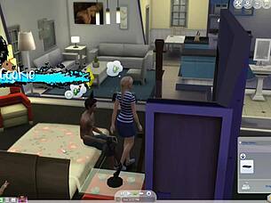 Is This Sims Neighbor Hiding A Huge Cock?