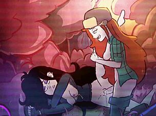wendy from gravity falls fucks as futanari in hentai animation!