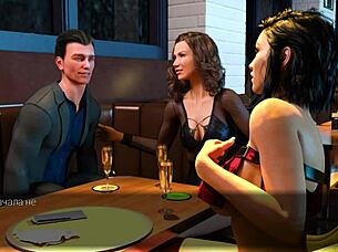 anna's exciting affection unfolds in public with big cock