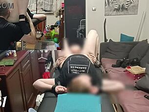 tied up and fucked hard on massage table