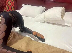 Slim teen in full video session