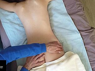 Pervert Masseur Accidentally Cums On Massage Table