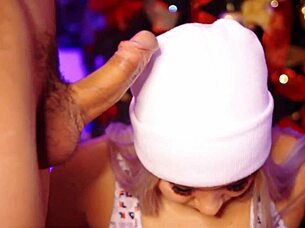 Can This Blonde Colombian Keep Her Mouth Filled with Cocks All Day?