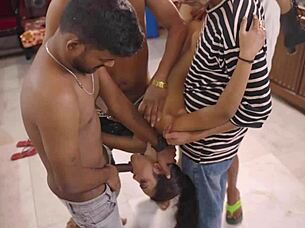 Desi boys in family compilation with yoga and teacher