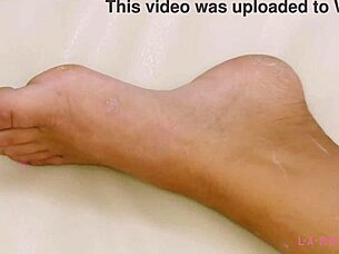 this adorable blonde is naked in the close-up interview.