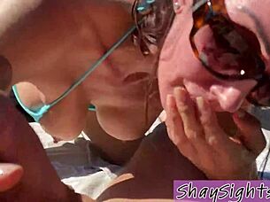 Shay Sights, the milf, enjoys sucking and fucking in her hot tub