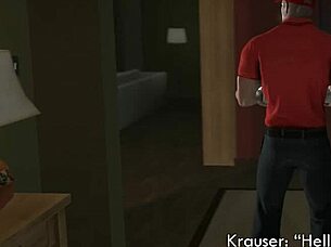 Derek sfm's unexpected shower turns hardcore with riding and cum