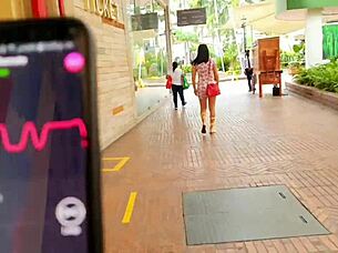 martinasmith squirting at the mall with toys, fingering outdoor! 🔥