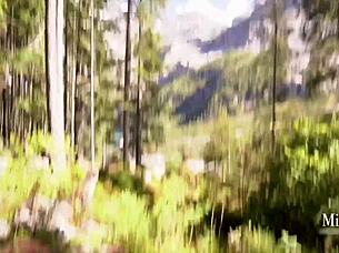 miradavid has a wild outdoor fuck in the swiss alps