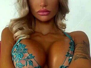 Monika Fox teases with pierced nipples before porn shoot