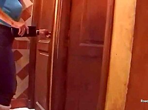 British milf Angie George in candid hidden footage.