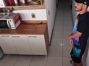 Betrayed My Husband Banging His Best Friend While He Showered, Risky Uncensored Sex