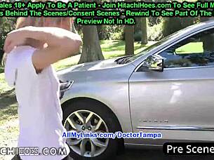 Rina Arem Intensely Masturbates in Stacy's Car Backseat