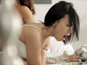 i watch hot teen 18+s share myy cock in threesome