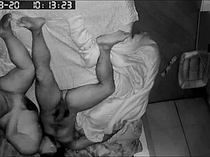 spy cam catches raw morning gay sex in action