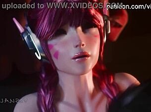 Cute VA Romantic Washroom Sex In 3D Hentai!