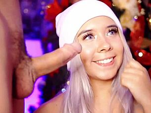 Can This Blonde Colombian Keep Her Mouth Filled with Cocks All Day?