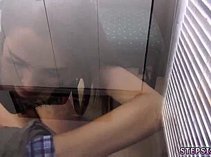 casting miss teen 18+ sucking stepbros banana in interview