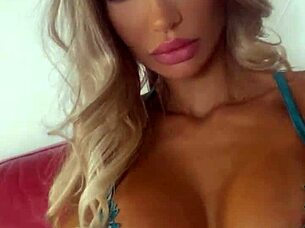 Monika Fox teases with pierced nipples before porn shoot