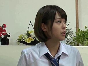 Japanese teen squirts hard