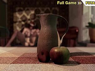 3D animated porn with a futanari theme