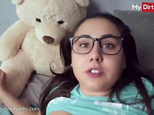 Jenny stella gets fingered and assfucked by lover in bedroom