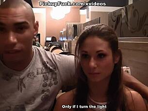 Titted Brunette Met And Engaged With Her In Outdoor Setting