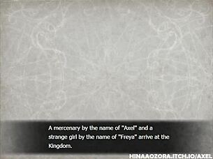 Axel in an anime erotic adventure.