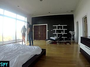 Wife catches hubby fucking nanny.