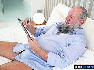 Young Hungarian woman enjoys sex with older men including oral and anal sex