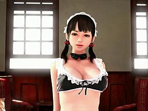 beautiful bitch hungry for hard cock in dirty gangbang