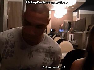 Titted Brunette Met And Engaged With Her In Outdoor Setting