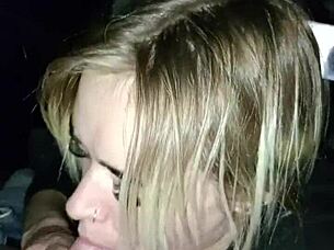 I love watching her suck cock in the truck