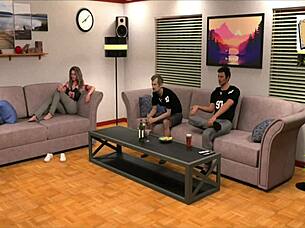 ever played a steamy game with a wife and stepmother like this?