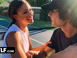 Stepmother Fucks Stepson at Tennis!