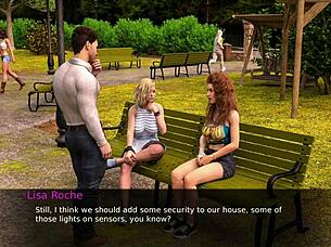 37-year-old nurses back to pleasure on walk with two hot teens