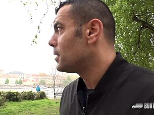 Blonde Crystal Caytlin enjoys public sex