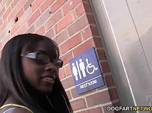 Ana Foxxx's Ebony Curves at the Gloryhole