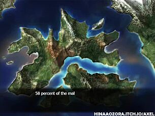 Axel in an anime erotic adventure.