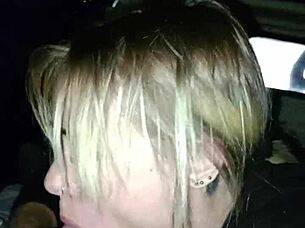 I love watching her suck cock in the truck