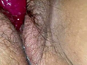 bbw wife duca vibrates after creampie, seeking more intense pleasure